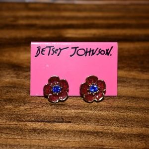 Betsey Johnson Flower Earrings